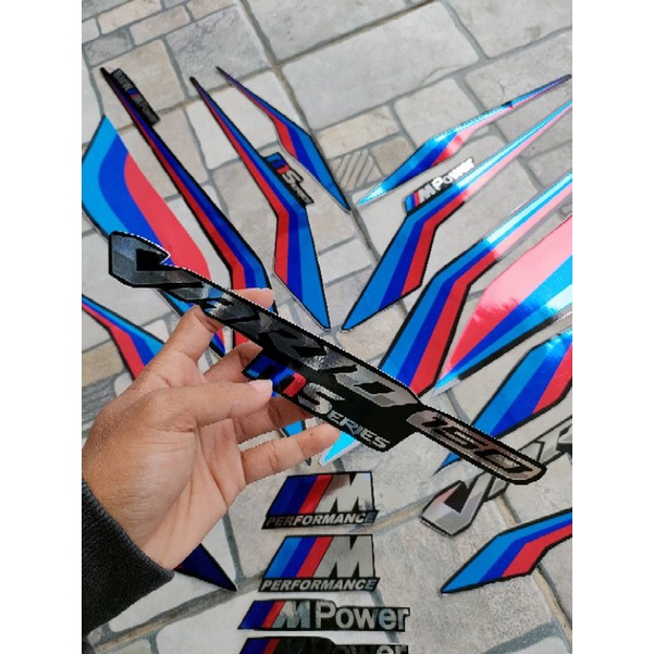 STRIPING VARIO NEW 125&150 2018-2021 BMW SERIES EDITION CRHOME COLOR