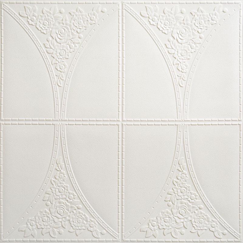 [COD] Wallpaper Stiker Dinding 3D FOAM Timbul High Quality  Bunga Mawar Putih CLASSIC BRICK Best Seller SPEEDS-PUTIH 70*70CM