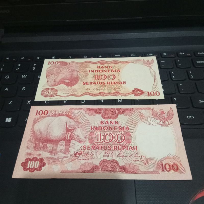 uang kuno mini set 100 rupiah