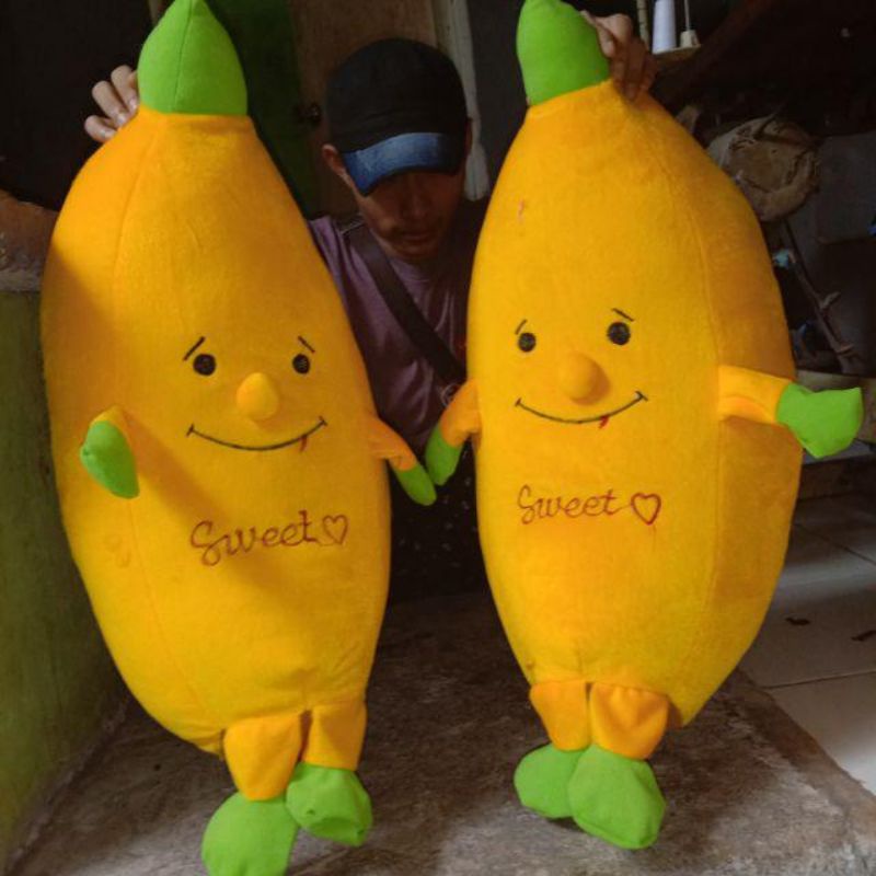 boneka pisang ukuran xl tinggi-+60cm _Rekomendasi mainan anak laki / perempuan kado ulang tahun cewe