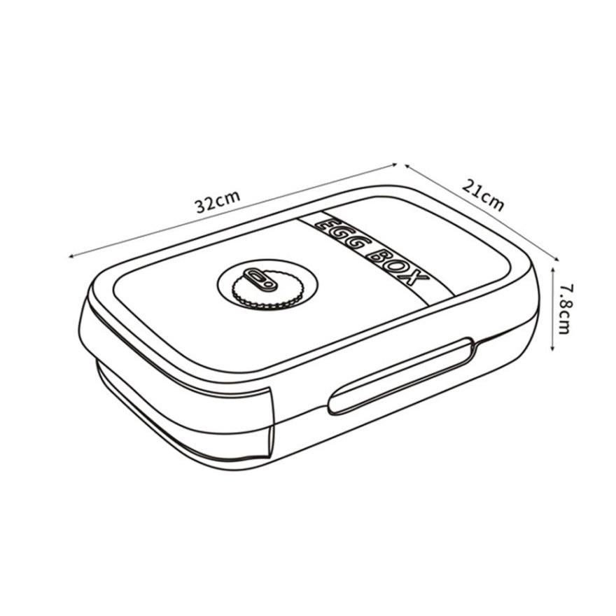 Box Kotak Telur Storage Kotak Penyimpanan Telur Colour Keep Egg Fresh