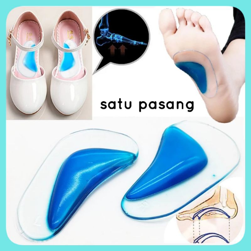 INSOLE GEL SEPATU GANJALAN SEPATU BAHAN JELLY SILICON SEPATU GANJALAN SEPATU IMPORT