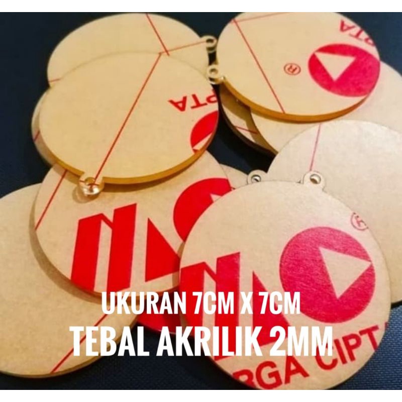 

Bahan Medali polos akrilik 2mm
