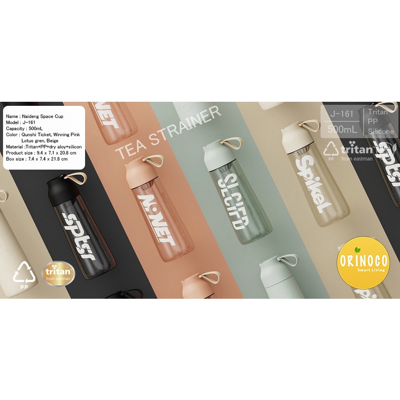 Orinoco Botol Minum Infus Water J-161 Leakproof 500ML