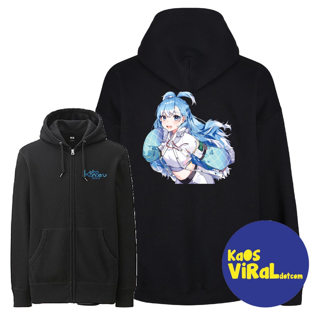 JACKET HOODIE ZIPPER VTUBER KOBO KANAERU HOODIE JUMPER UNISEX