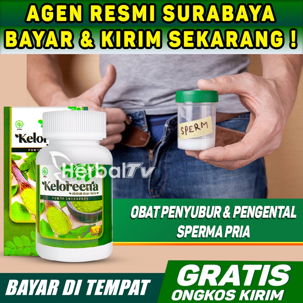 Obat Sperma Mani Encer - Kesuburan Penyubur Sperma Pria Mandul - Sperma biar kental Keloreena Kapsul