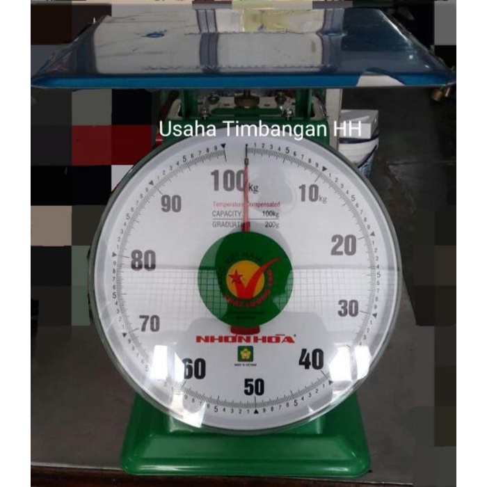 Timbangan Duduk 100kg Nhon Hoa Jarum Vietnam ori Hijau