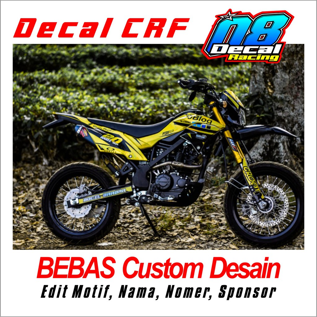Decal Sticker KlX BF Full Chrome Hologram Pelangi , KLX BF 150, KLX S (Bisa request desain)