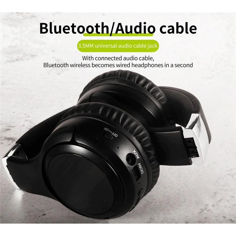 Headphone Headset Wireless Bluetooth 5.0 with Mic Zealot B28