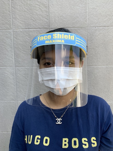 Face shield pelindung muka acrylic akrilik buka tutup