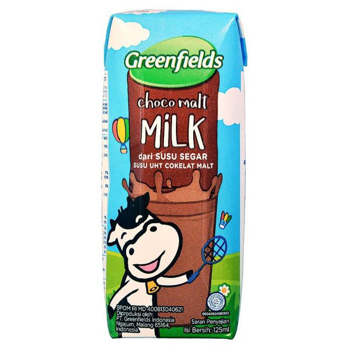 

SUSU GREENFIELDS UHT 125 ML X 40PCS - CHOCOMALT / STRAWBERRY / PLAIN - CHOCOMALT