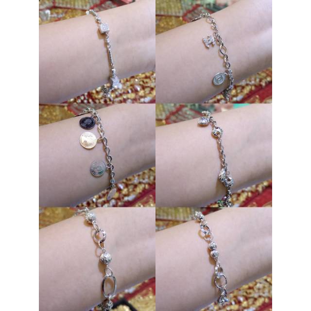 Gelang tangan Emas putih Kadar 375%