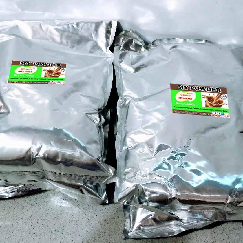 

CTJ bubuk coklat my powder choco milkoe 1Kg Choco milkoe bubuk chocolate untuk es kepal milo 1Kg GJ8