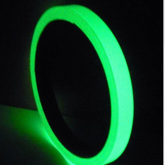 Tape glow in the dark / solatape lakban fosfor glow in dark lebar 1.5cm x 10 m  nyala dalam gelap