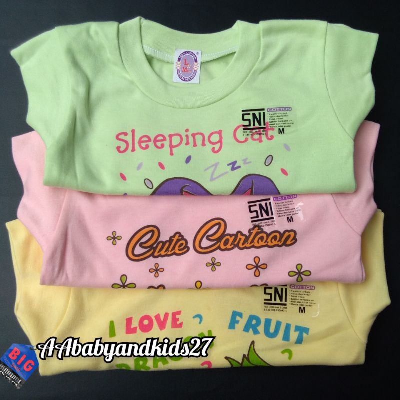 Love N Mom 1PC Kaos Oblong Bayi Sablon Bahan Lembut dan SNI Ukuran S-XL