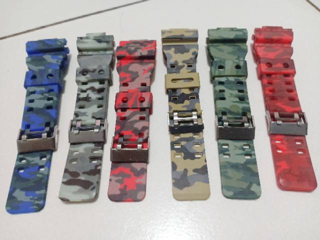 Strap Tali JAm Tangan G shock loreng120GA-110GA-300GA-100GAC-100GD-100GDF-100G-8900GD-8900GR-8900GW