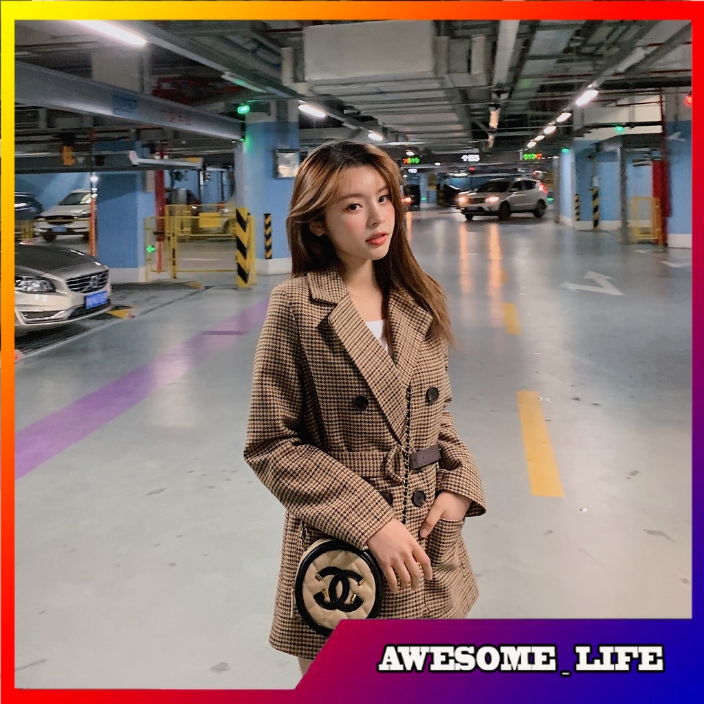 Blazer Pendek Wanita Korea Real Shot Suit Jacket for Women  Spring and Autumn New Korean Style Inter