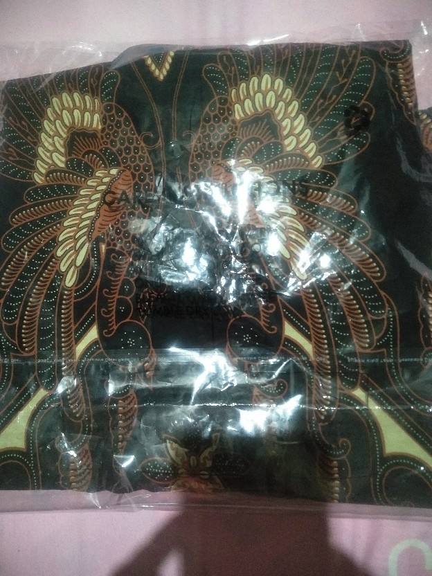 Batik Slimfit Lengan Pendek Motif Kalem Bahan Kattun Premium Asli