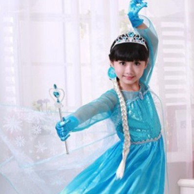 Set 5 in 1 Aksesoris Tongkat Elsa Frozen Mahkota Bandana Sarung Tangan Glove Crown