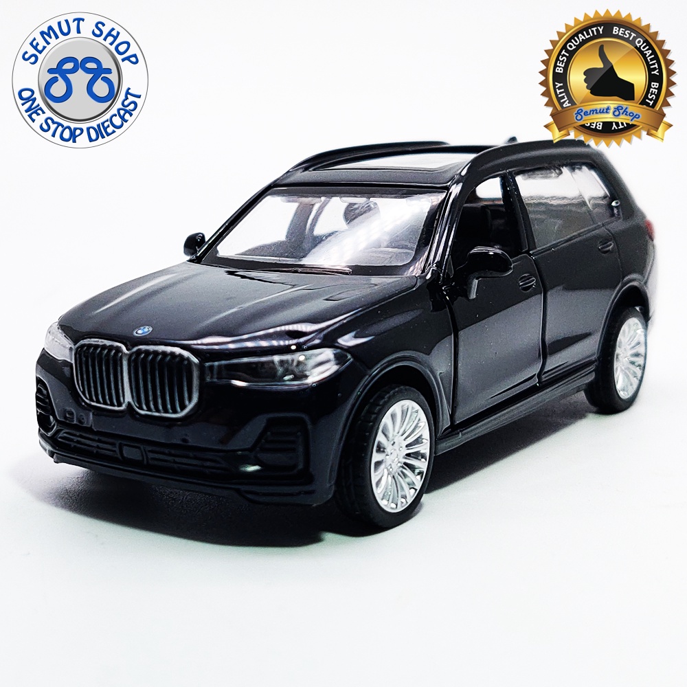 Apolo MSZ BMW X7 2019 Metalic Black Miniatur Mobil BMW X7 tahun 2019