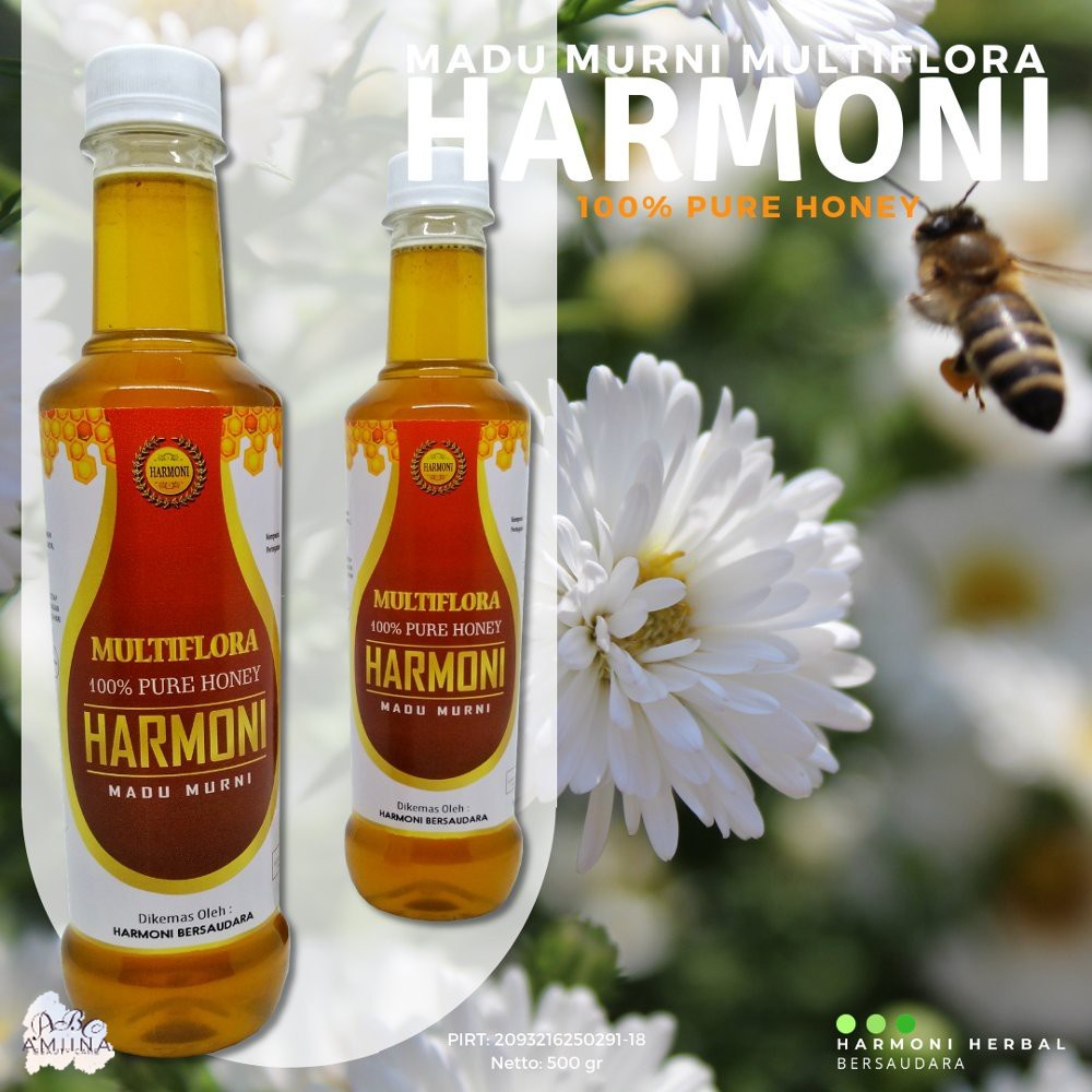 

Madu Murni Multi Flora Harmoni Original Pure Honey Multiflora