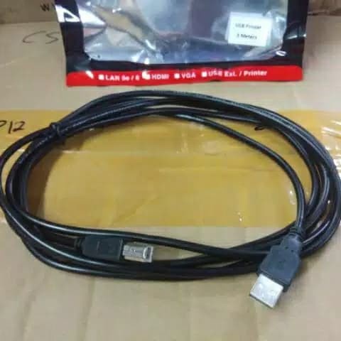 Kabel USB Printer 3Meter Hitam