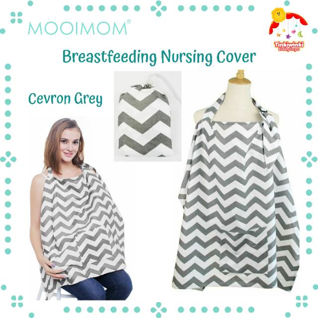 MOOIMOM BreastFeeding Nursing Cover Apron Celemek Menyusui