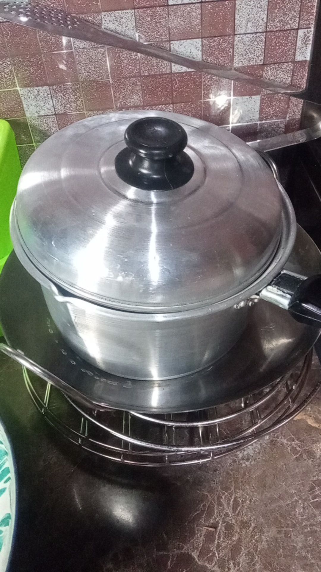 Panci Mie Air Rebus Alumunium / Panci Susu +tutup Global Eagle 18 Cm