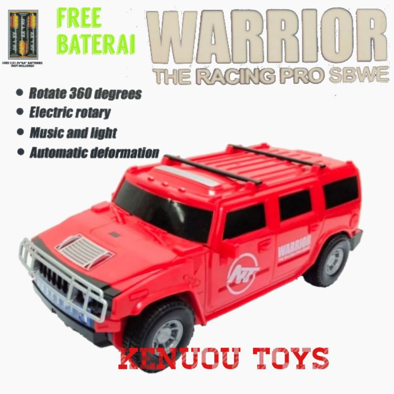 mainan mobil robot warior - the racing pro sbwe