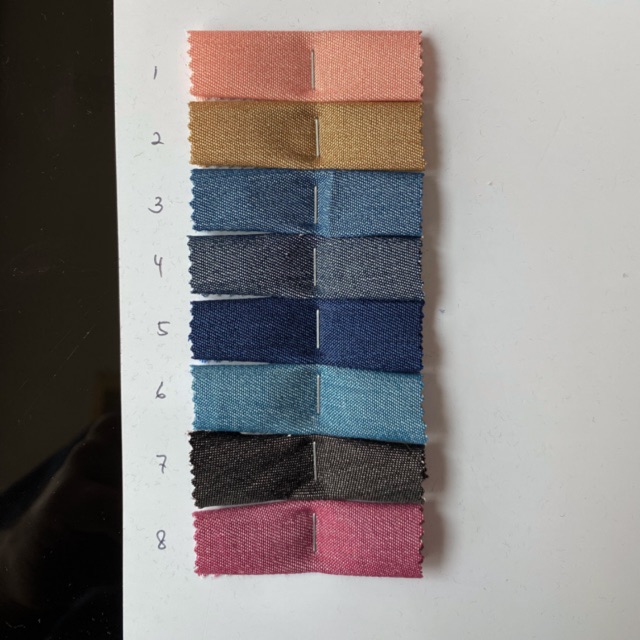 Kain Denim Bahan Denim Silky Import Katun High Grade Tencil Denim