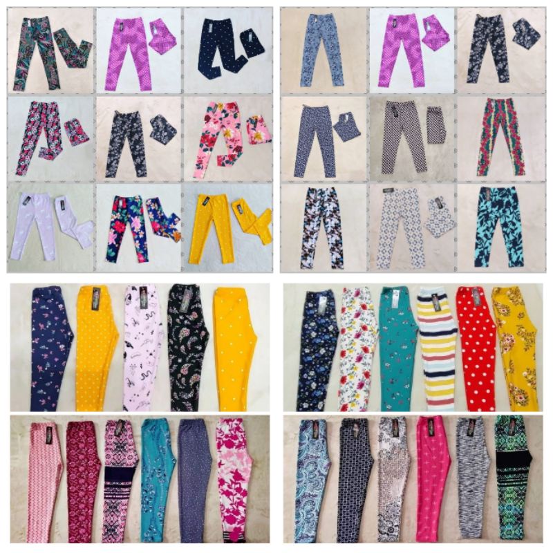 Legging Motif USIA 6 BLN - 13 TAHUN - Bahan Adem Lembut Elastis - Nyaman Dipakai anak