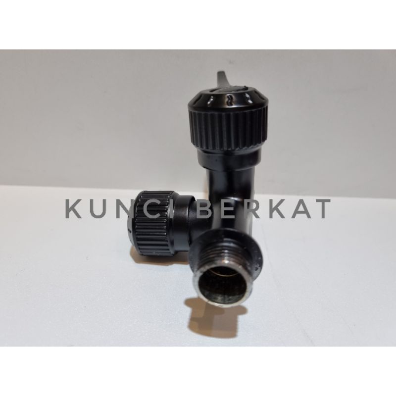 Kran cabang hitam/Keran Shower/Kran Cabang air dingin/Kran Double Black