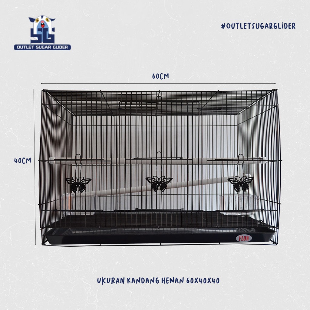 KANDANG HEWAN BESAR 60CM SUGAR GLIDER / BURUNG / KELINCI / KUCING