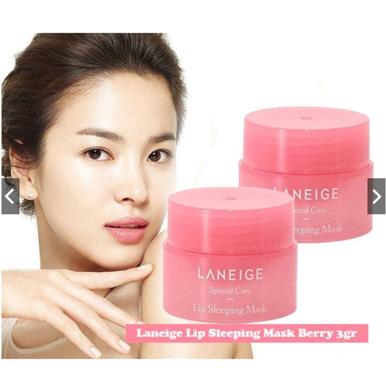 [PROMO SPESIAL] Laneige Lip Sleeping Mask 3g Masker Bibir Pink 100% ORIGINAL KOREA TERMURAH