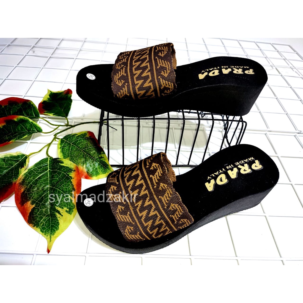 SANDAL WANITA WEDGES SLOP TERBARU 2022