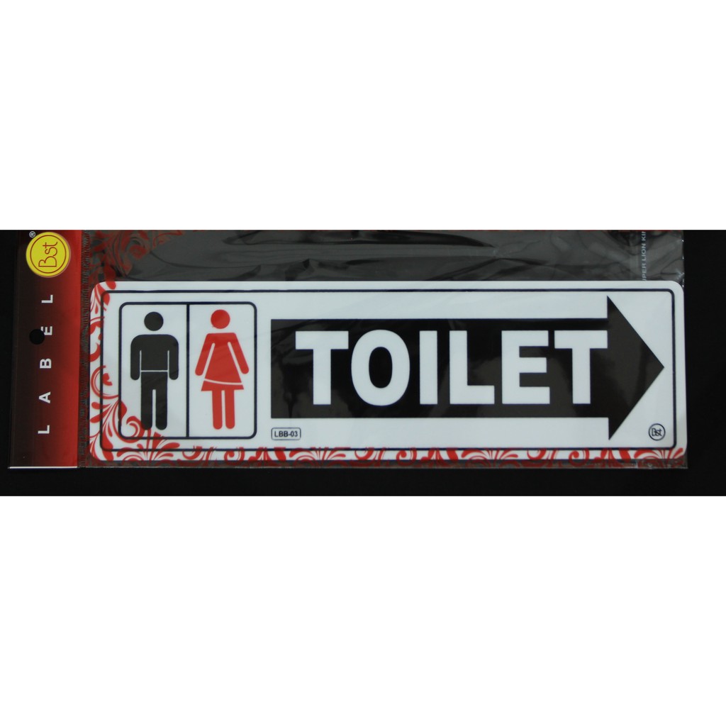 

Label Akrilik Toilet Kanan Ukuran Besar