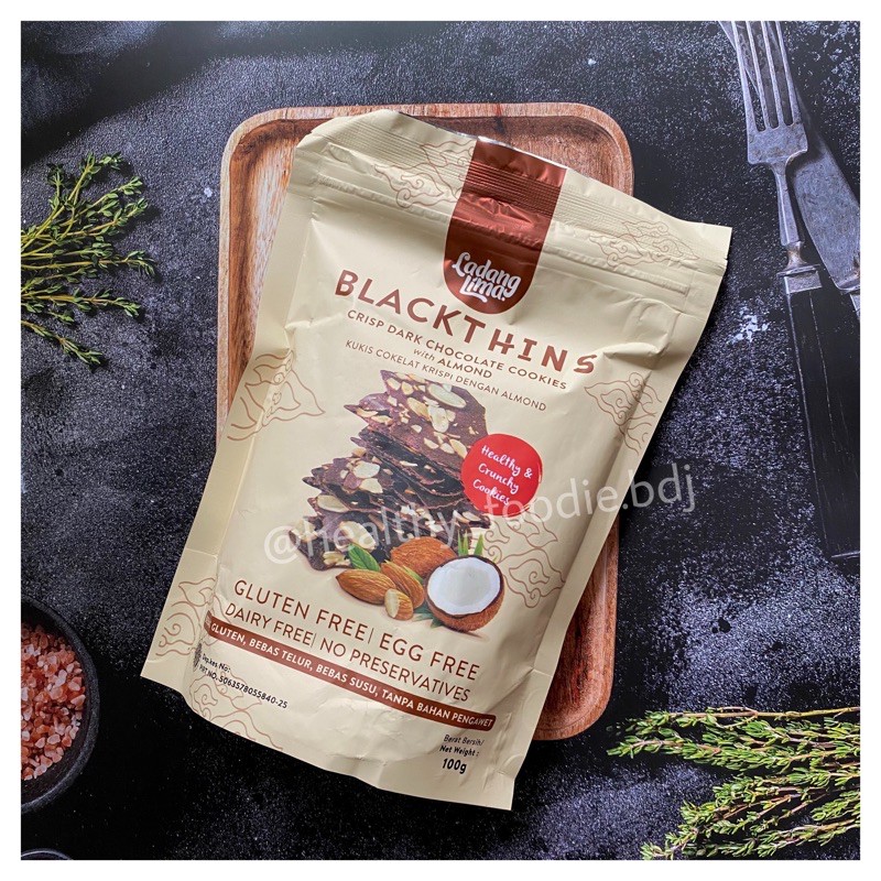 BLACKTHINS BROWNIES CRISPY LADANG LIMA