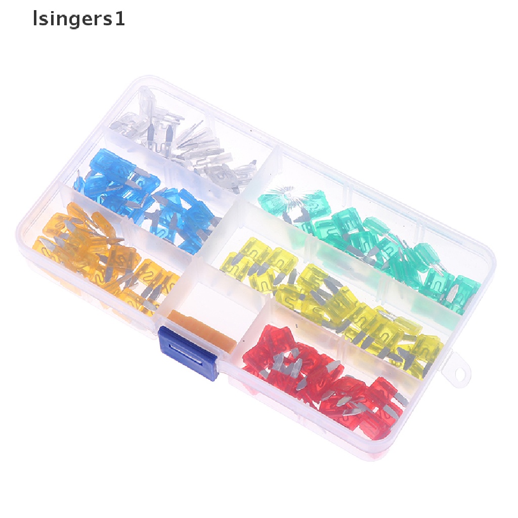 (lsingers1) 120pcs / Set Sekring Gepeng Mini Campur Untuk Mobil / Motor / SUV CN37