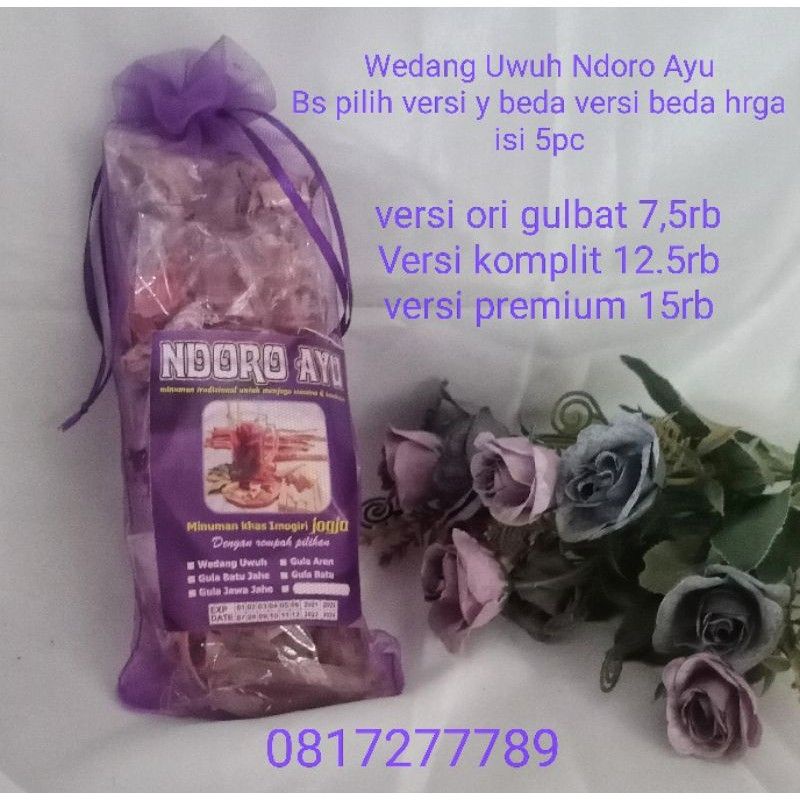 

Wedang uwuh ndoro ayu versi ori gula batu 5 porsi