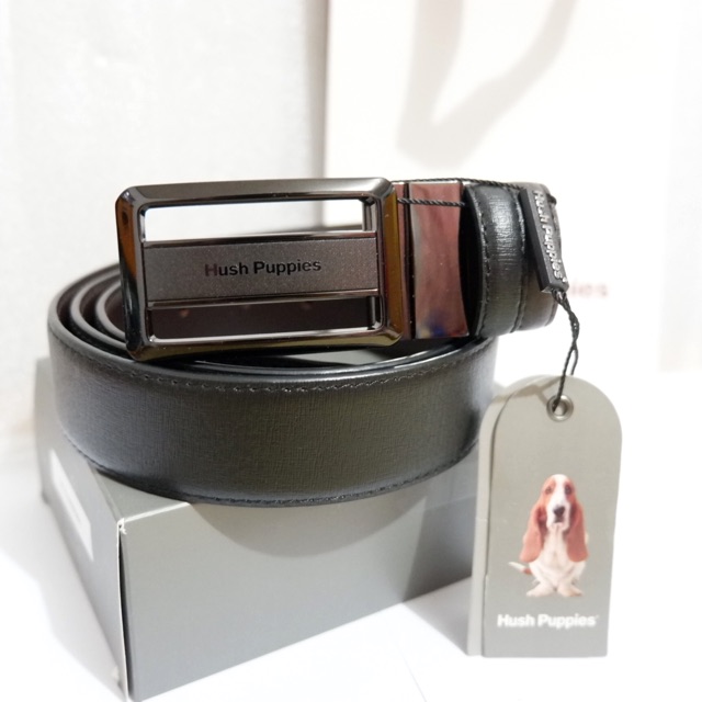 MEN BELT IKAT PINGGANG HUSH PUPPIES ORIGINAL GENUINE LEATHER