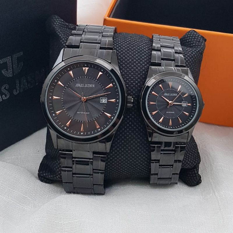 Jam Tangan Fashion Couple Analog Jonas Jasmin JJ 3109 Rantai Original