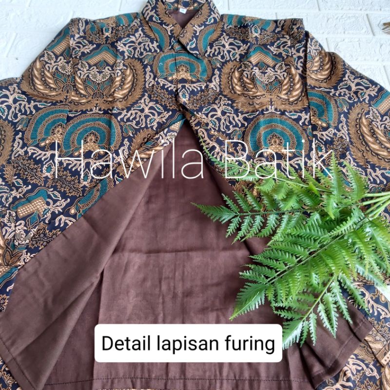 Couple Batik Ayah Anak Premium Warna Hijau