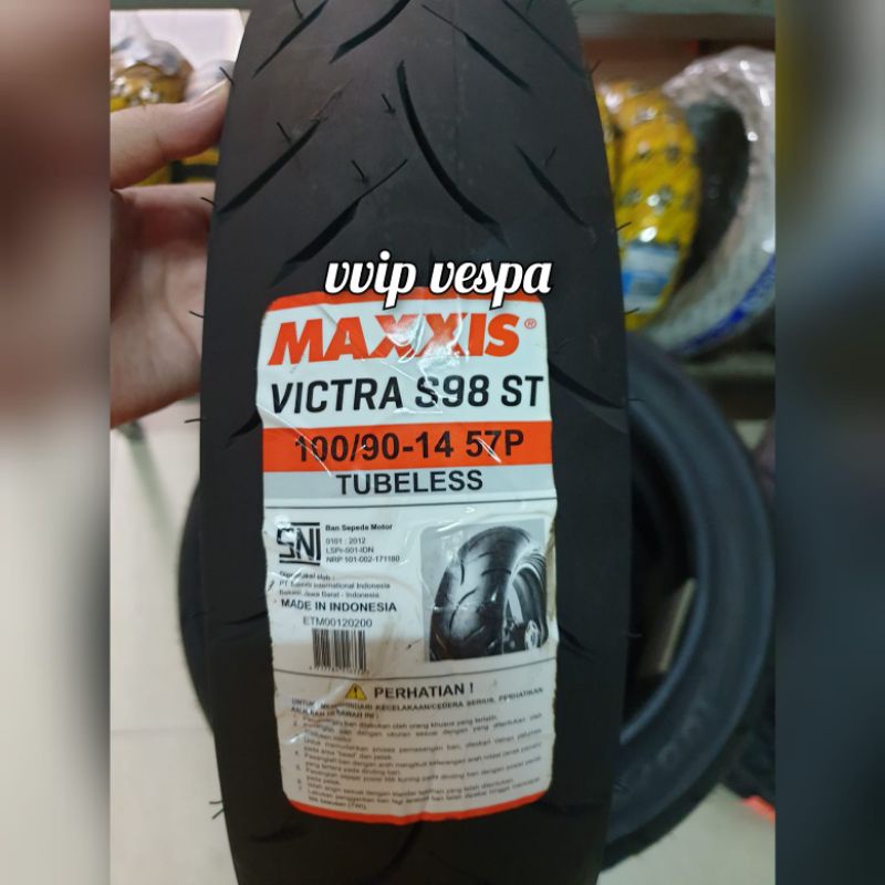 Ban Maxxis Victra 100/90 Ring 14 Tubeless