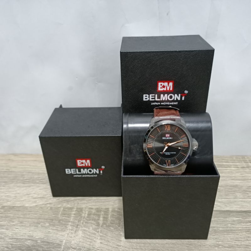 Jam Tangan Pria Kulit Belmont BM 6053