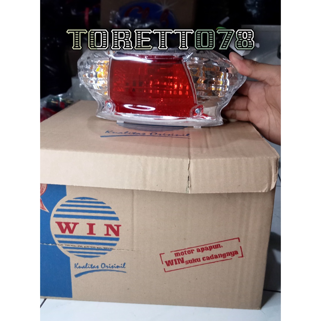 stoplamp Assy 1 set plus bohlam varian Mio sporty 08, Mio J bening, Mio J smoke, Mio M3 merk WIN