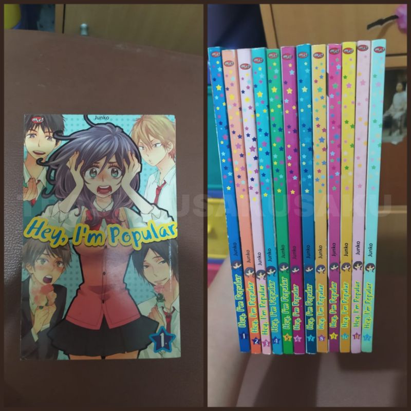 [SET] Komik Hey I'm Popular / Kiss Him Not Me vol 1-12 by Junko