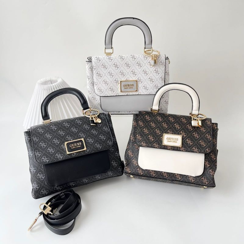 Guess Tyren Top Handle Logo-Print Crossbody Bag Original / Tas Guess Original / Guess Bag