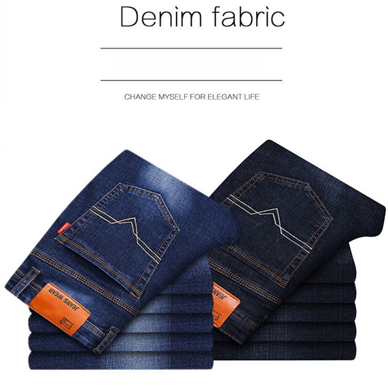 Celana pria panjang jeans standar panjang Standart original bahan tipis bernapas jeans murah warna h