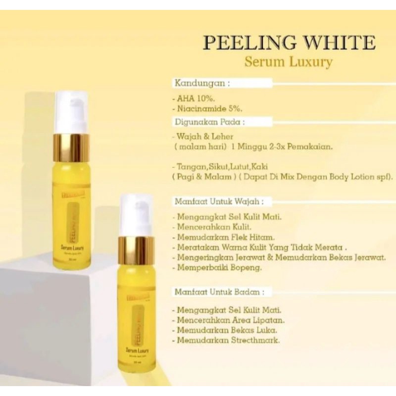 L Glow Peeling Serum / Body Serum Luxury Peeling White