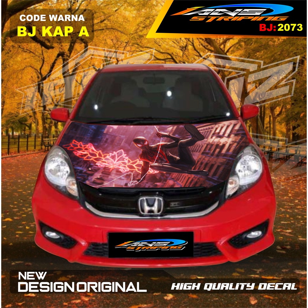 STICKER KAP DEPAN MOBIL AVANZA XENIA / STIKER KAP MOBIL INNOVA / VARIASI STIKER KAP MESIN MOBIL HONDA JAZZ TOYOTA RUSH